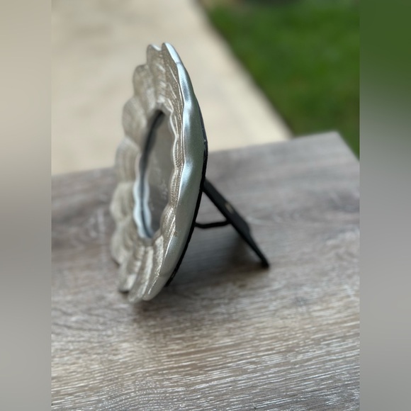 New!  Silver Floral Photo Frame by Rachel Zoe - Picture 2 of 4